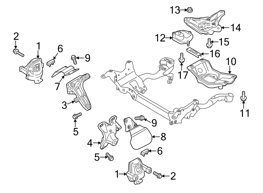 1ENGINE / TRANSAXLE. ENGINE & TRANS MOUNTING.https://images.simplepart.com/images/parts/motor/fullsize/1348265.png