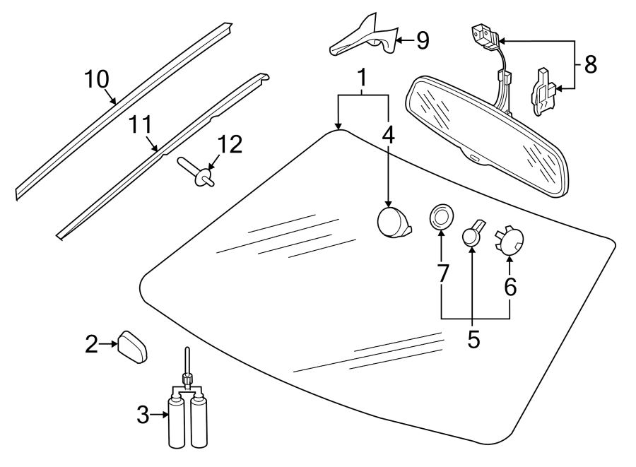 8WINDSHIELD. GLASS. REVEAL MOLDINGS.https://images.simplepart.com/images/parts/motor/fullsize/1348375.png