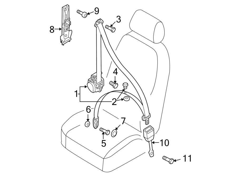 8RESTRAINT SYSTEMS. FRONT SEAT BELTS.https://images.simplepart.com/images/parts/motor/fullsize/1348455.png