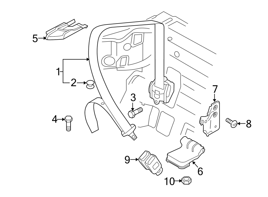 1RESTRAINT SYSTEMS. REAR SEAT BELTS.https://images.simplepart.com/images/parts/motor/fullsize/1348462.png