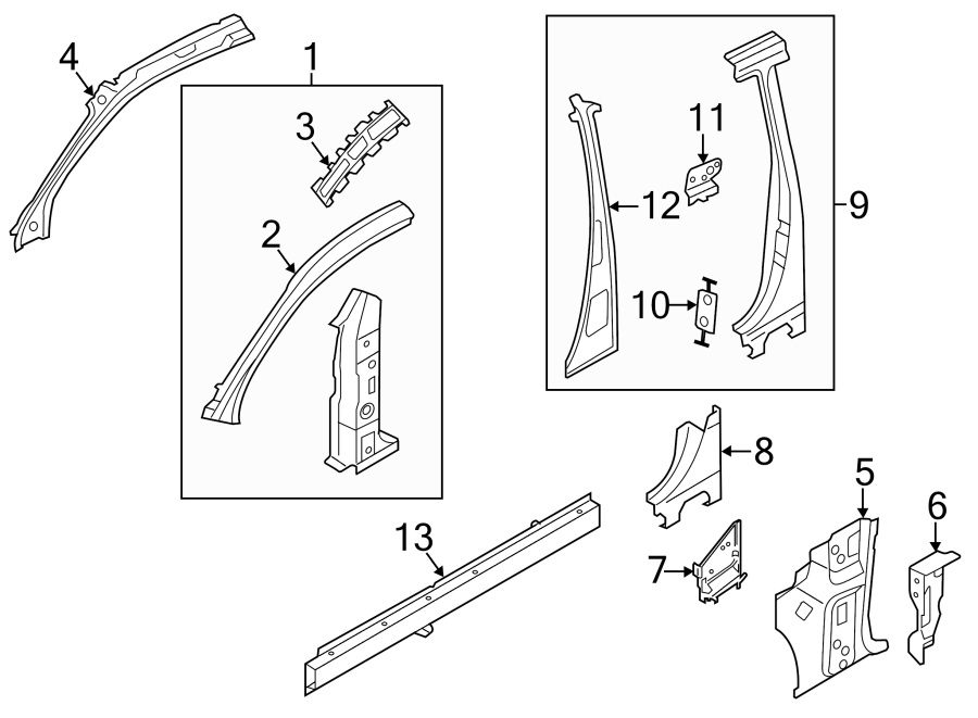 12PILLARS. ROCKER & FLOOR. HINGE PILLAR. LOCK PILLAR. ROCKER PANEL.https://images.simplepart.com/images/parts/motor/fullsize/1348530.png