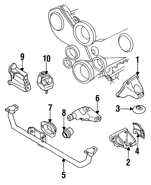 ENGINE / TRANSAXLE. ENGINE & TRANS MOUNTING.