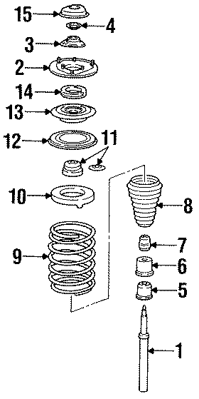 FRONT SUSPENSION. SHOCKS & COMPONENTS.