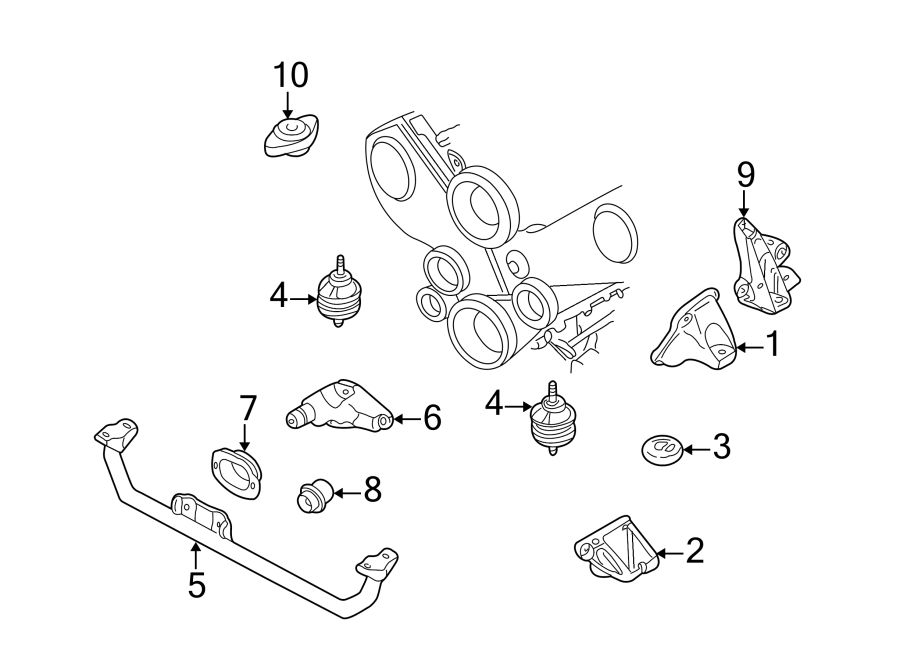 1ENGINE / TRANSAXLE. ENGINE & TRANS MOUNTING.https://images.simplepart.com/images/parts/motor/fullsize/1351137.png