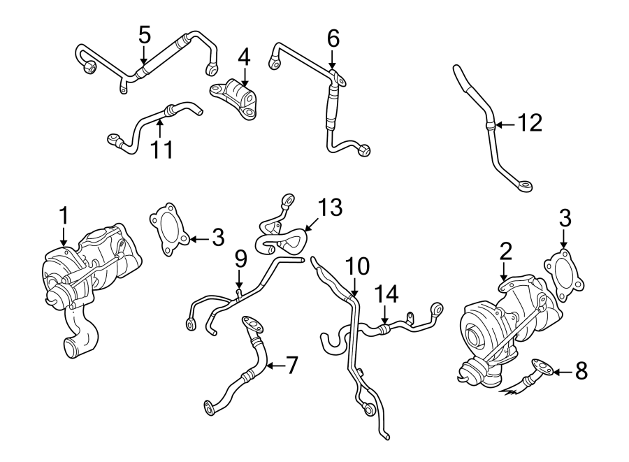 ENGINE / TRANSAXLE. TURBOCHARGER & COMPONENTS.