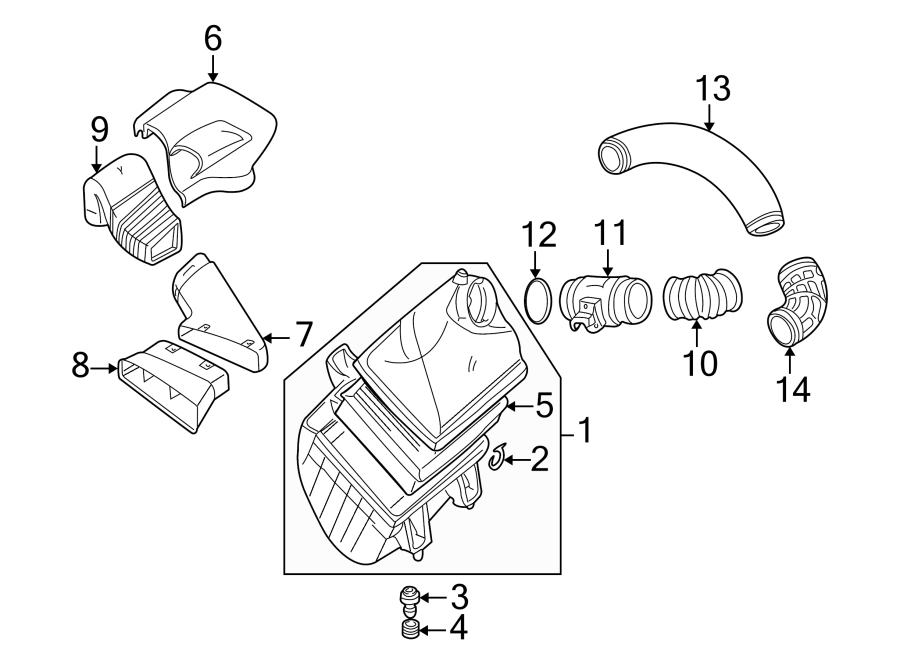 Engine / transaxle. Air intake.