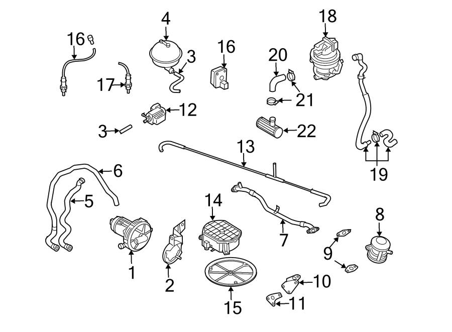 13Emission system. Emission components.https://images.simplepart.com/images/parts/motor/fullsize/1351164.png