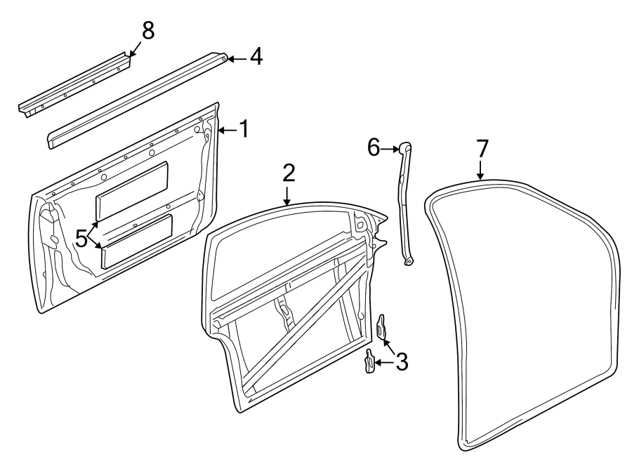 1FRONT DOOR. DOOR & COMPONENTS.https://images.simplepart.com/images/parts/motor/fullsize/1351310.png