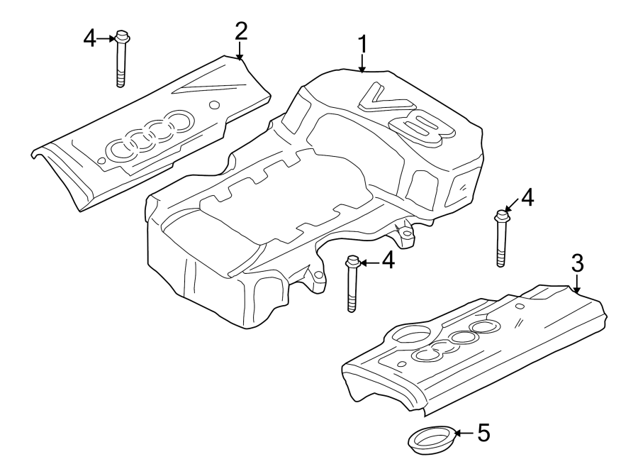 ENGINE / TRANSAXLE. ENGINE APPEARANCE COVER.