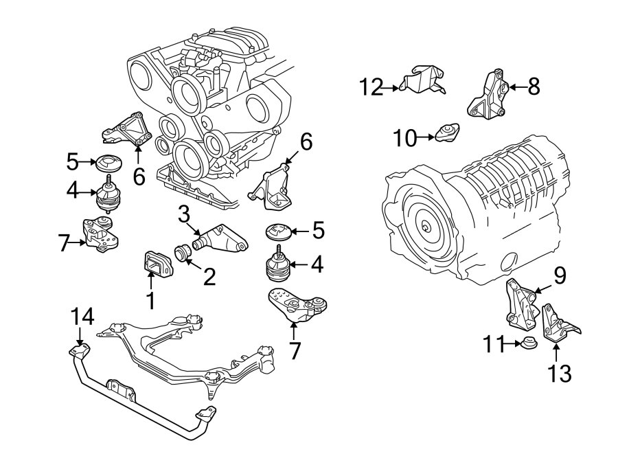 4ENGINE / TRANSAXLE. ENGINE & TRANS MOUNTING.https://images.simplepart.com/images/parts/motor/fullsize/1351538.png