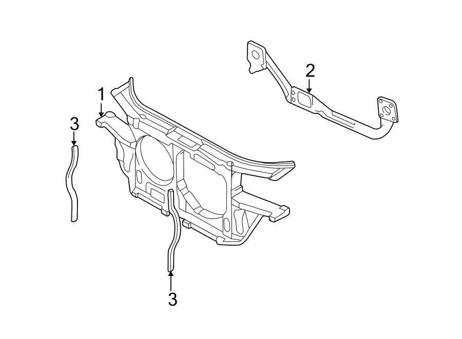 2RADIATOR SUPPORT.https://images.simplepart.com/images/parts/motor/fullsize/1351545.png