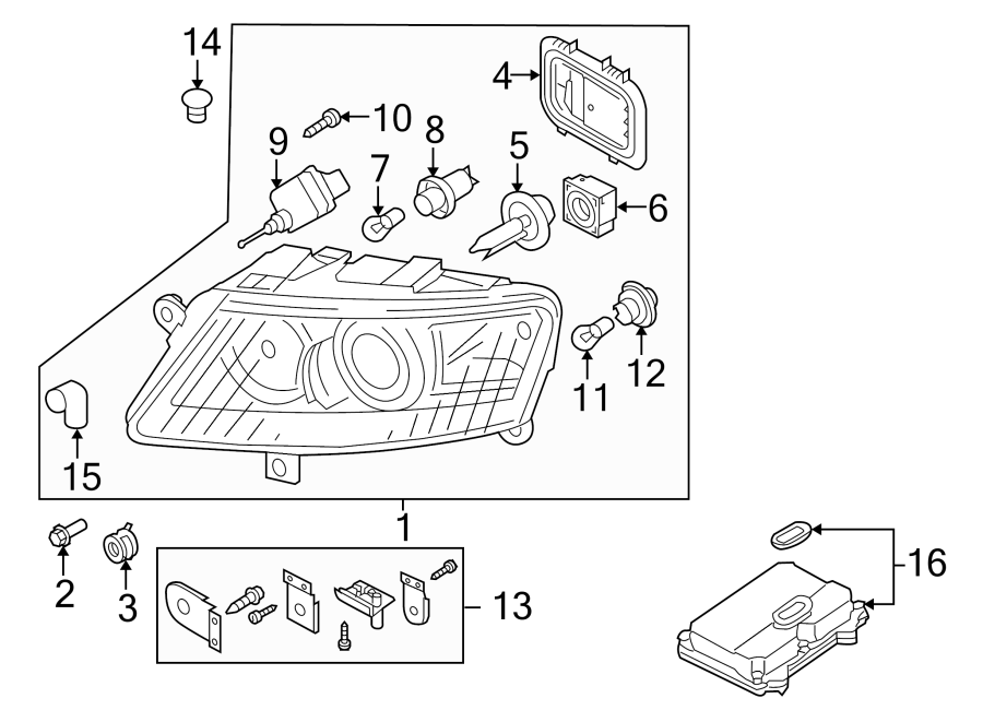 6FRONT LAMPS. HEADLAMP COMPONENTS.https://images.simplepart.com/images/parts/motor/fullsize/1352018.png