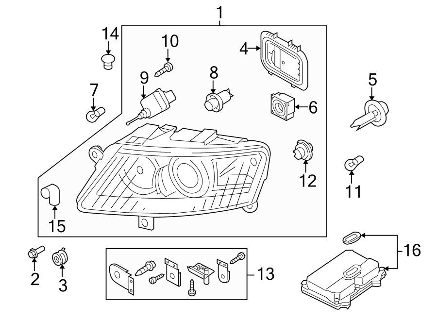 6FRONT LAMPS. HEADLAMP COMPONENTS.https://images.simplepart.com/images/parts/motor/fullsize/1352020.png