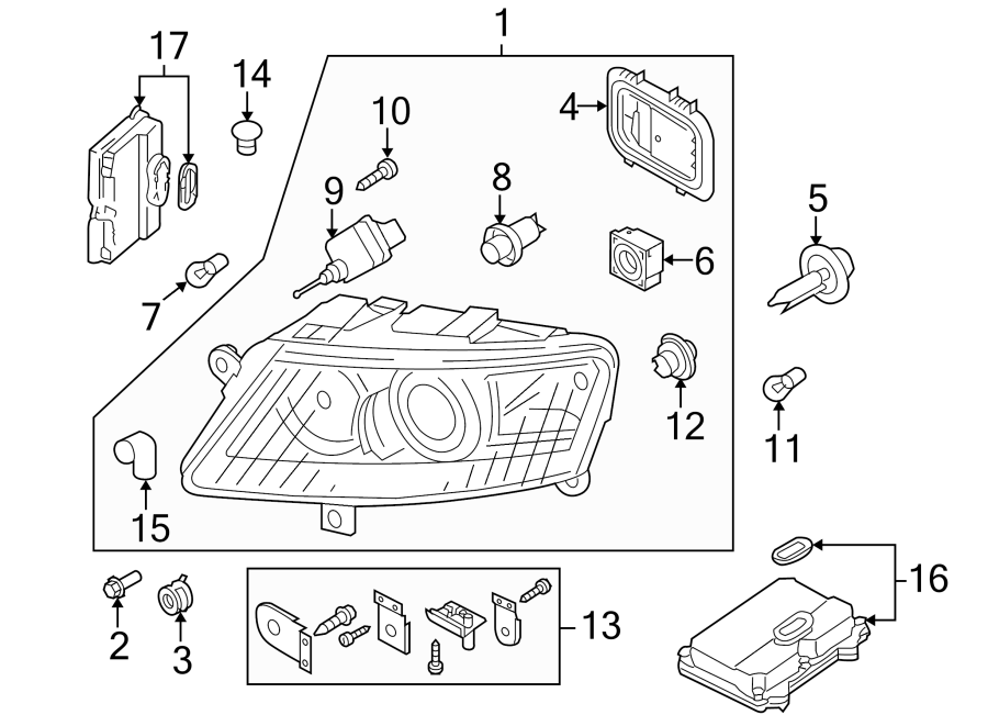 6FRONT LAMPS. HEADLAMP COMPONENTS.https://images.simplepart.com/images/parts/motor/fullsize/1352022.png