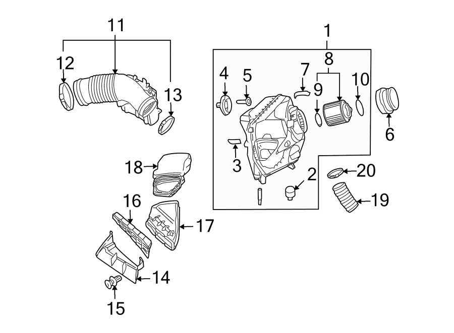 15ENGINE / TRANSAXLE. AIR INTAKE.https://images.simplepart.com/images/parts/motor/fullsize/1352236.png