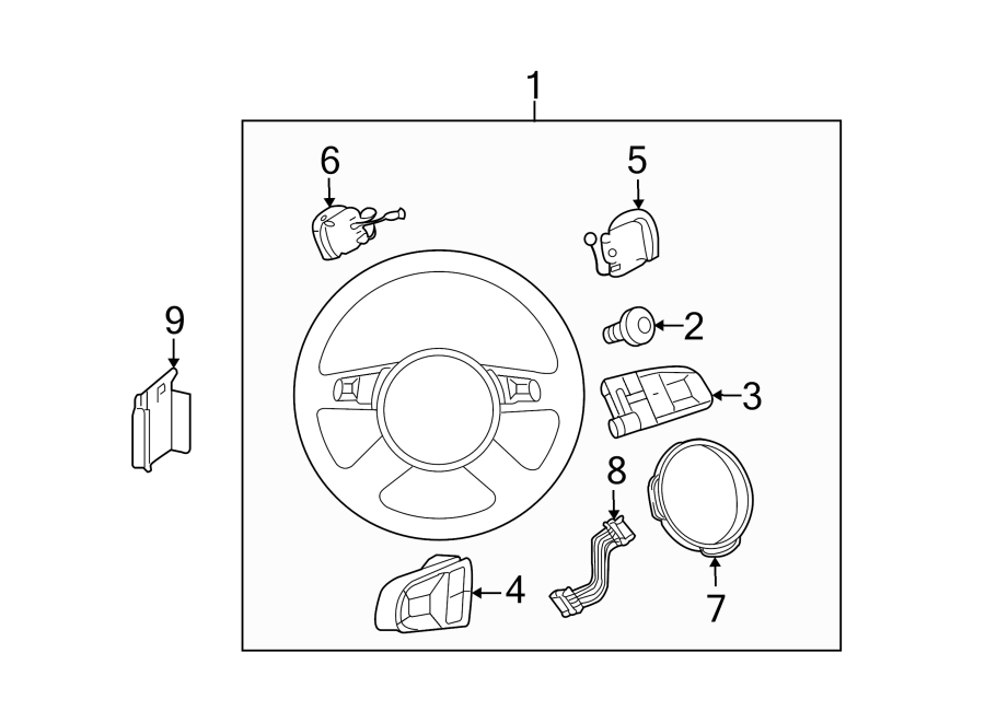 STEERING WHEEL & TRIM.