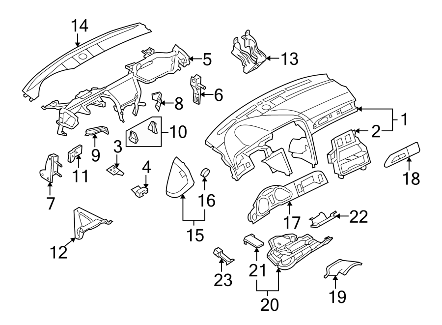 3Instrument panel components.https://images.simplepart.com/images/parts/motor/fullsize/1352405.png