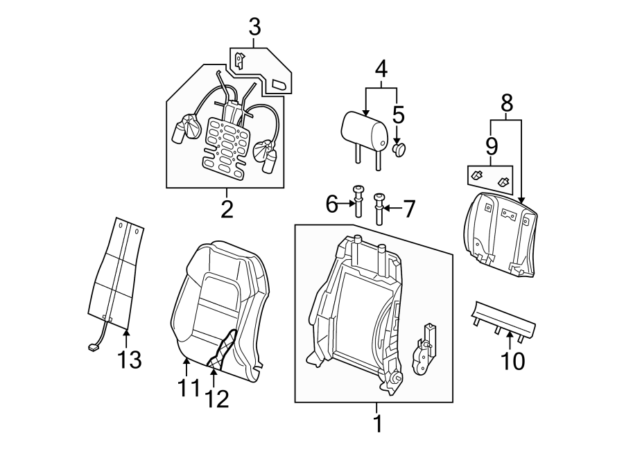 3SEATS & TRACKS. FRONT SEAT COMPONENTS.https://images.simplepart.com/images/parts/motor/fullsize/1352460.png