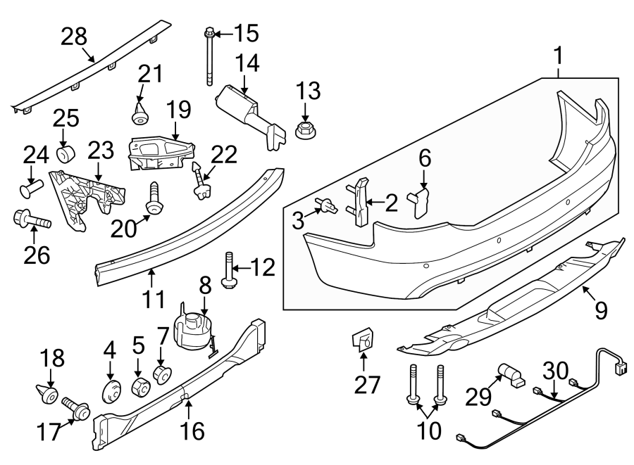 3REAR BUMPER. BUMPER & COMPONENTS.https://images.simplepart.com/images/parts/motor/fullsize/1352840.png