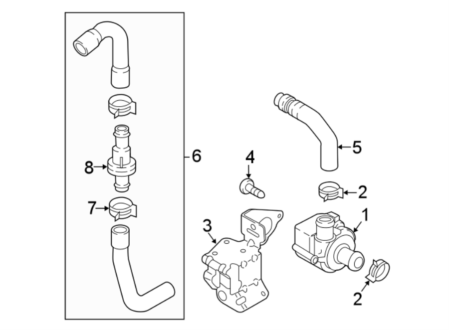 42. 0 liter. 2016-18. Aux water pump. Rear.https://images.simplepart.com/images/parts/motor/fullsize/1353087.png