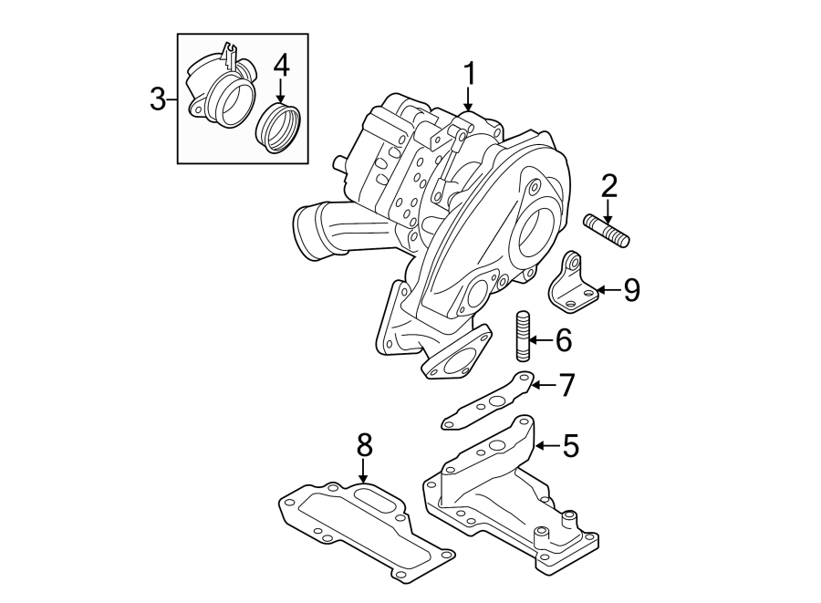 ENGINE / TRANSAXLE. TURBOCHARGER & COMPONENTS.