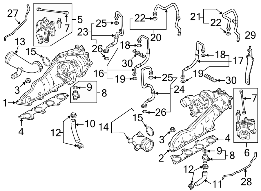 ENGINE / TRANSAXLE. TURBOCHARGER & COMPONENTS.