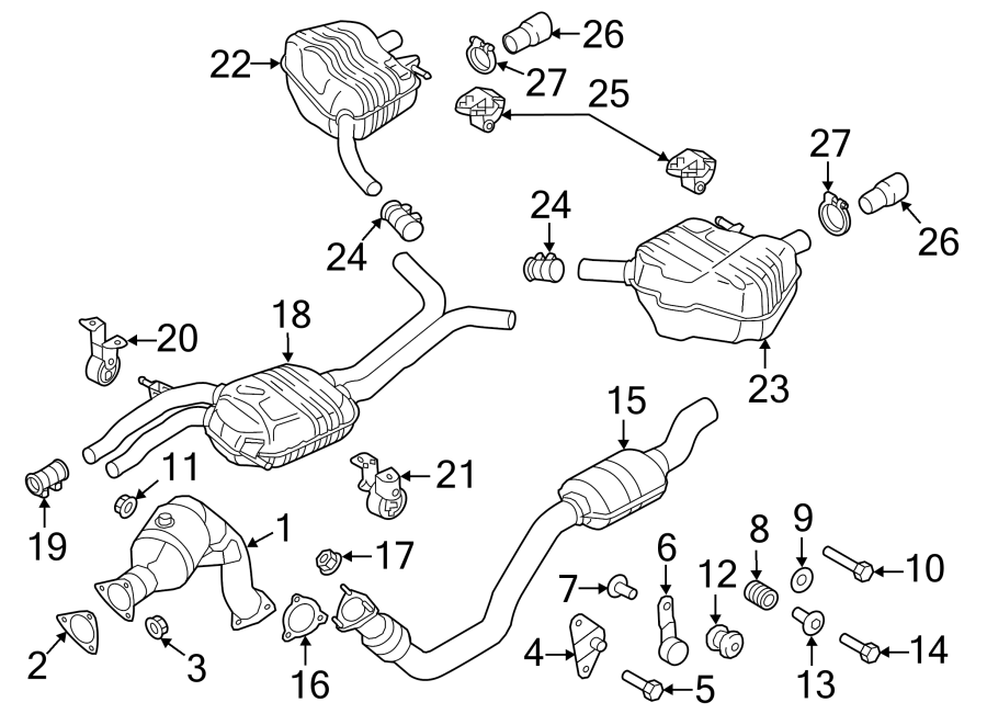 26EXHAUST SYSTEM. EXHAUST COMPONENTS.https://images.simplepart.com/images/parts/motor/fullsize/1353308.png