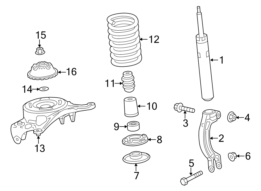 FRONT SUSPENSION. STRUTS & COMPONENTS.