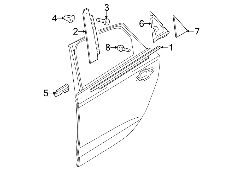 6REAR DOOR. EXTERIOR TRIM.https://images.simplepart.com/images/parts/motor/fullsize/1353575.png