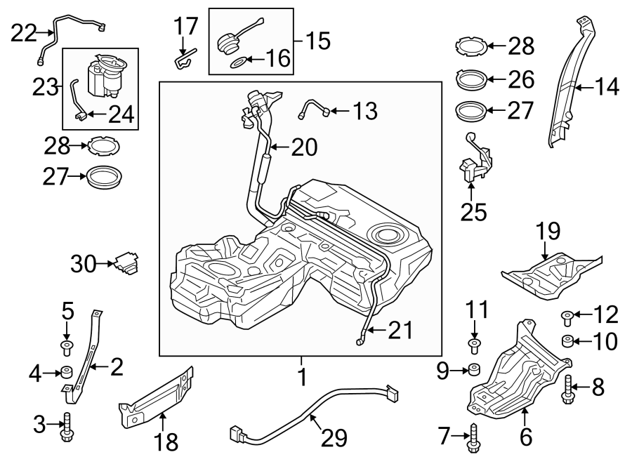 26Fuel system components.https://images.simplepart.com/images/parts/motor/fullsize/1353650.png