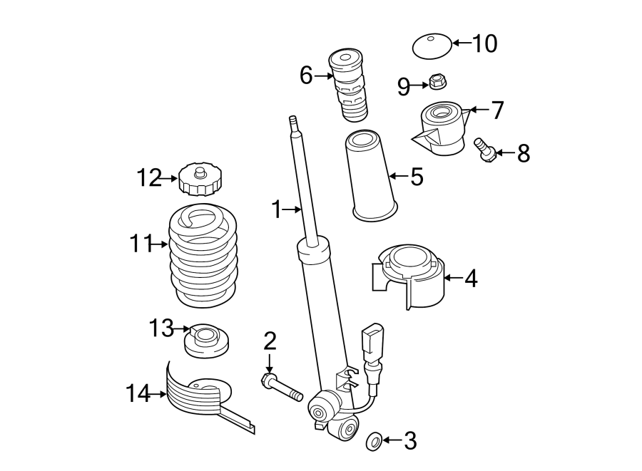 REAR SUSPENSION. SHOCKS & COMPONENTS.