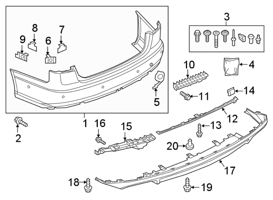 15REAR BUMPER. BUMPER & COMPONENTS.https://images.simplepart.com/images/parts/motor/fullsize/1353853.png