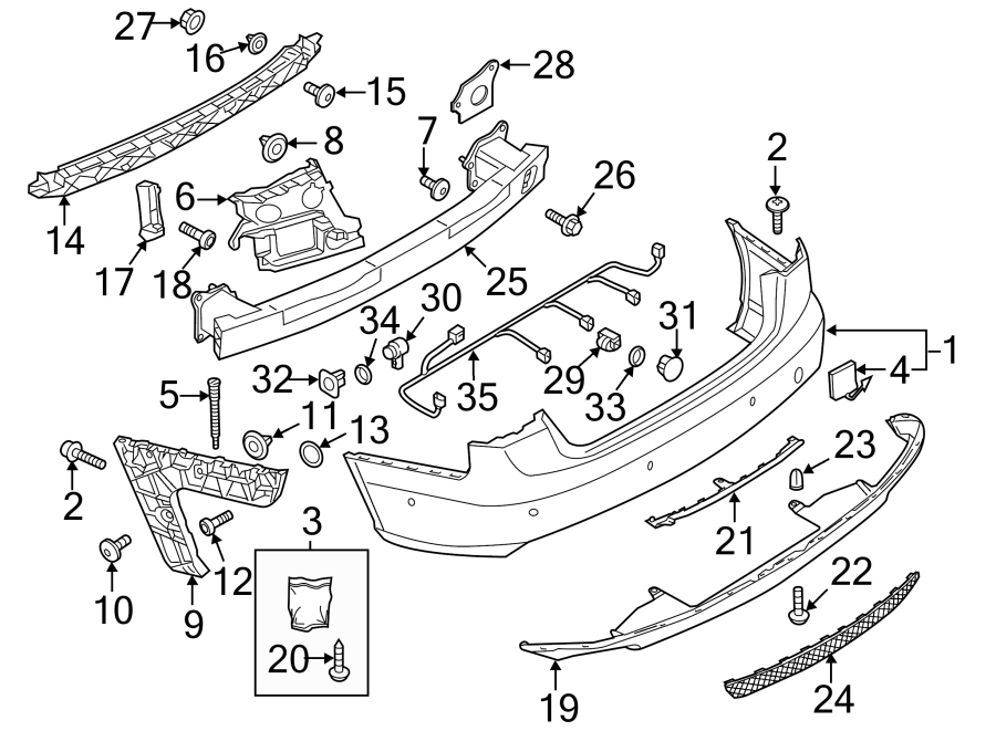 1REAR BUMPER. BUMPER & COMPONENTS.https://images.simplepart.com/images/parts/motor/fullsize/1353855.png