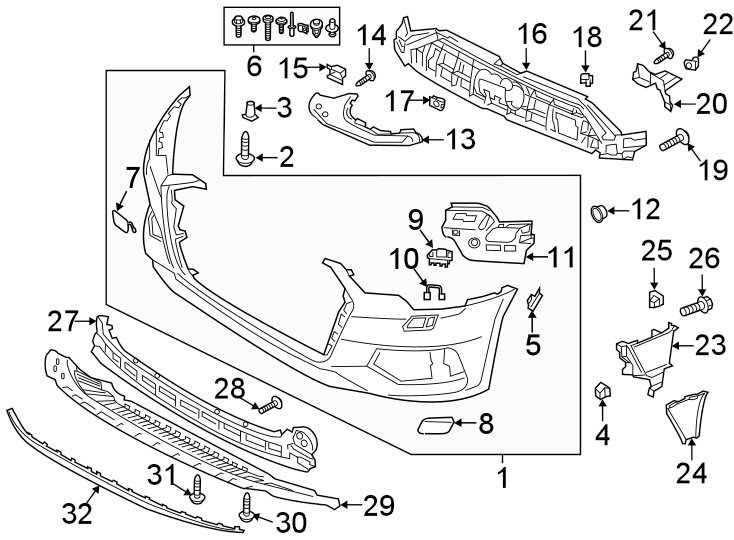 3FRONT BUMPER & GRILLE. BUMPER COVER.https://images.simplepart.com/images/parts/motor/fullsize/1354003.png