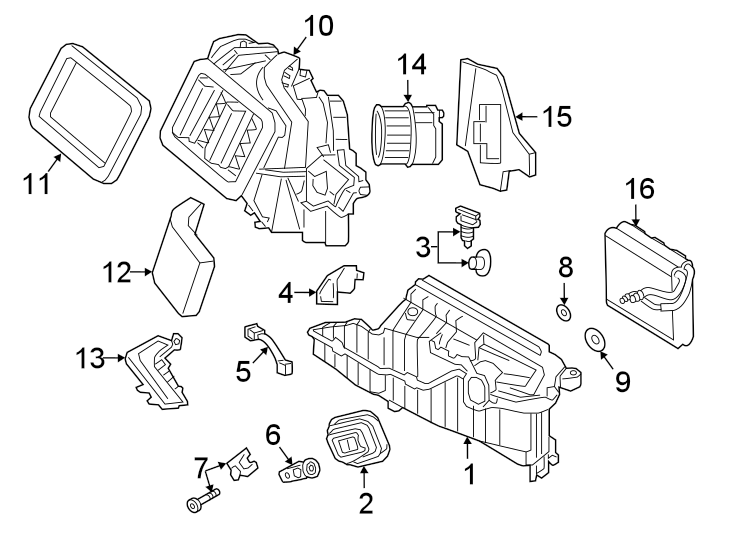 AIR CONDITIONER & HEATER. BLOWER MOTOR & FAN.