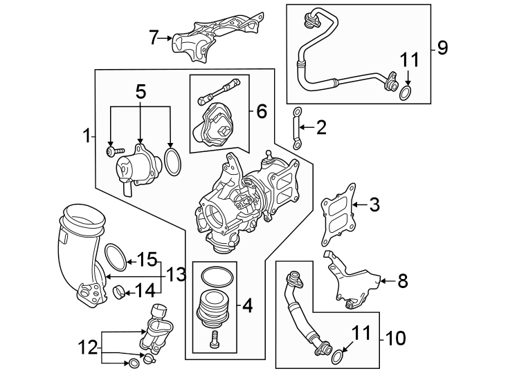 1Engine / transaxle. Turbocharger & components.https://images.simplepart.com/images/parts/motor/fullsize/1354274.png