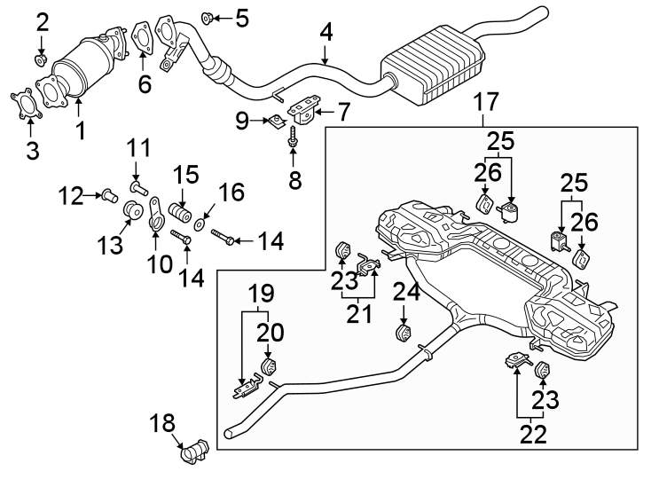 24EXHAUST SYSTEM. EXHAUST COMPONENTS.https://images.simplepart.com/images/parts/motor/fullsize/1354287.png