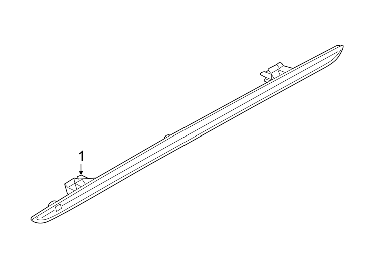 Full size assembly image of REAR LAMPS. HIGH MOUNTED STOP LAMP. (1/1)