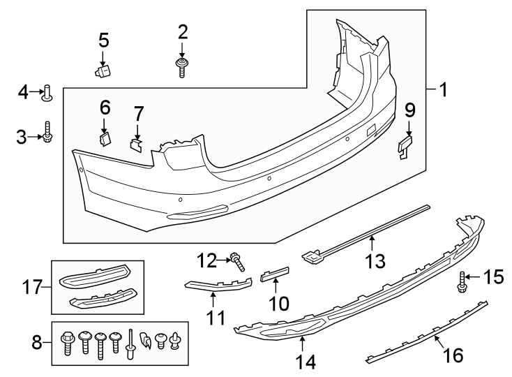 4REAR BUMPER. BUMPER & COMPONENTS.https://images.simplepart.com/images/parts/motor/fullsize/1354847.png