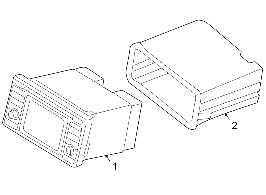 Full size assembly image of NAVIGATION SYSTEM COMPONENTS. (1/1)