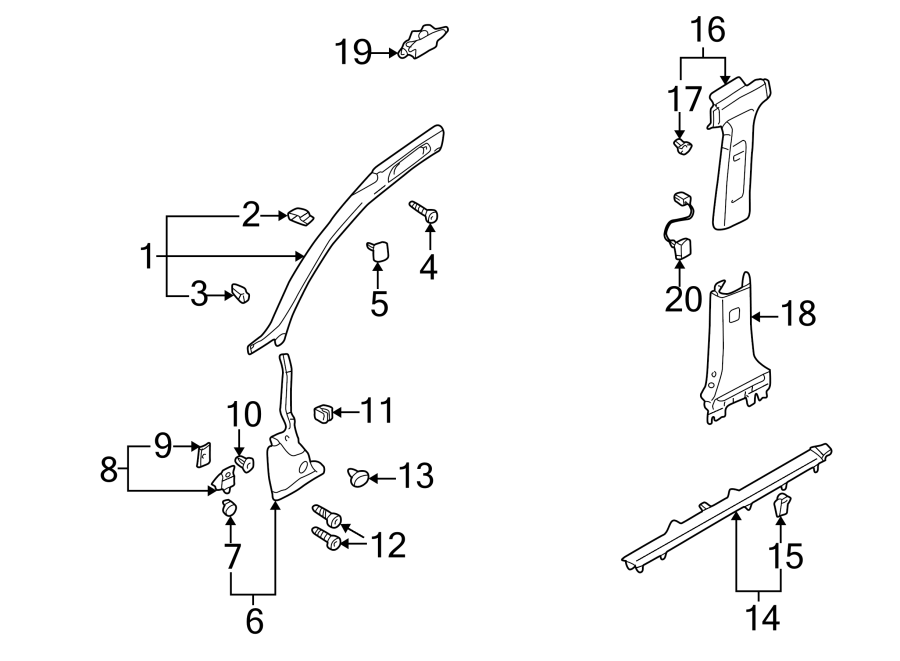 7PILLARS. ROCKER & FLOOR. INTERIOR TRIM.https://images.simplepart.com/images/parts/motor/fullsize/1355437.png