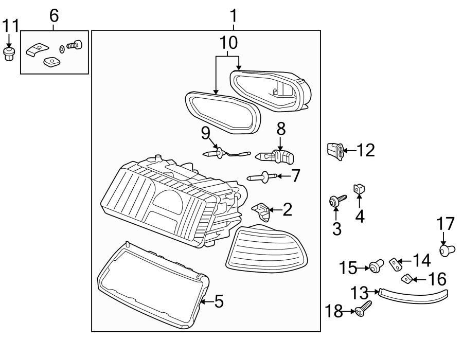 7FRONT LAMPS. HEADLAMP COMPONENTS.https://images.simplepart.com/images/parts/motor/fullsize/1360010.png