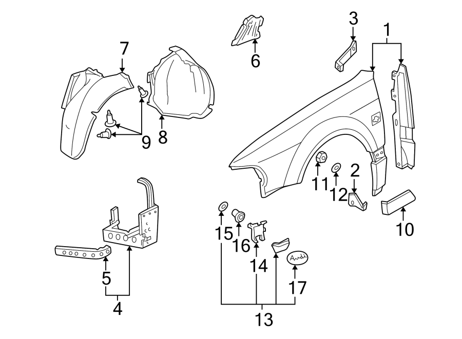 9EXTERIOR TRIM. FENDER & COMPONENTS.https://images.simplepart.com/images/parts/motor/fullsize/1360095.png