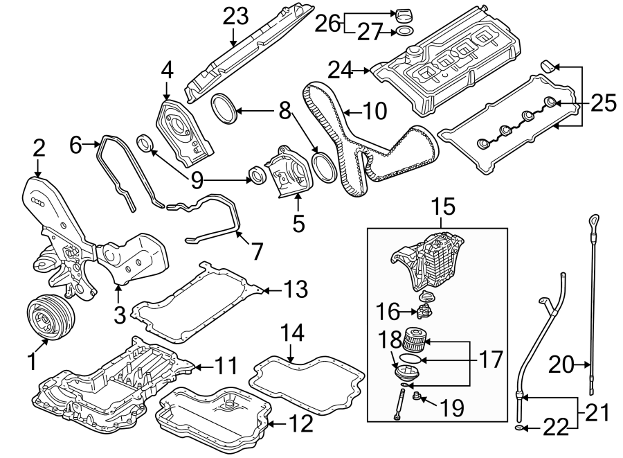 ENGINE / TRANSAXLE. ENGINE PARTS.