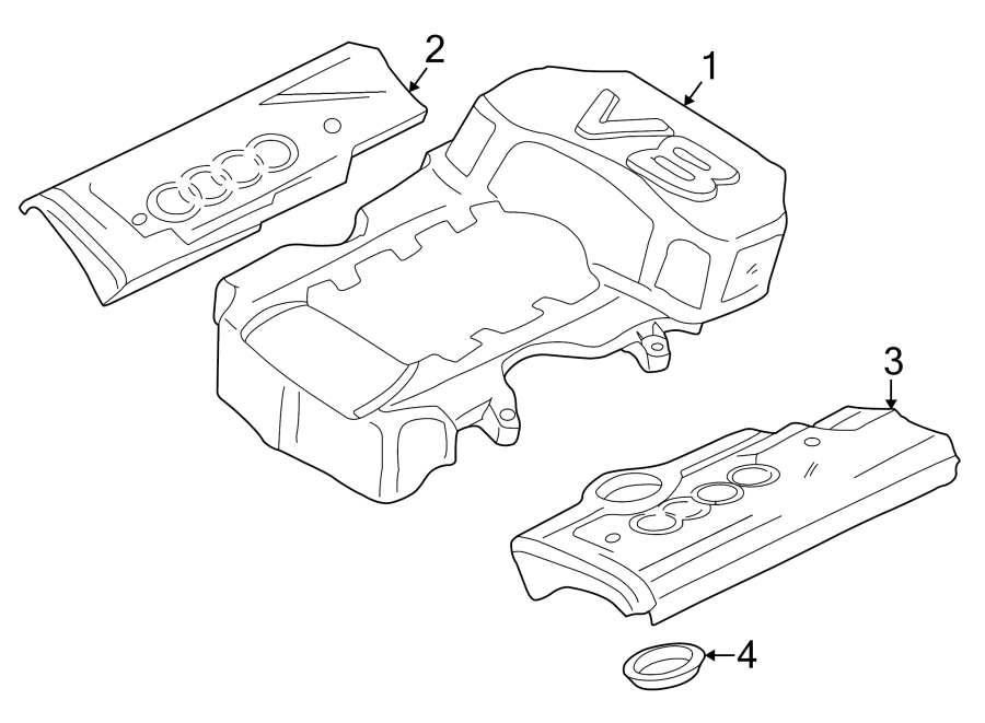 Full size assembly image of ENGINE / TRANSAXLE. ENGINE APPEARANCE COVER. (1/1)