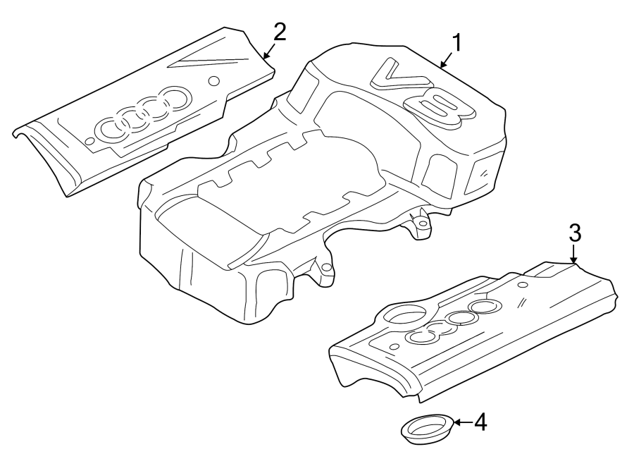 ENGINE / TRANSAXLE. ENGINE APPEARANCE COVER.