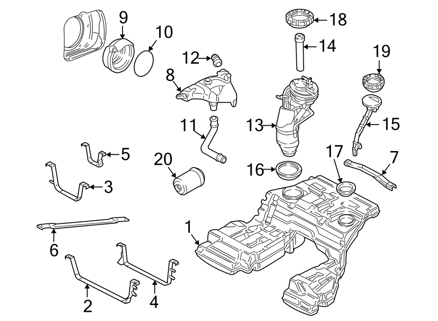 12Fuel system components.https://images.simplepart.com/images/parts/motor/fullsize/1360430.png