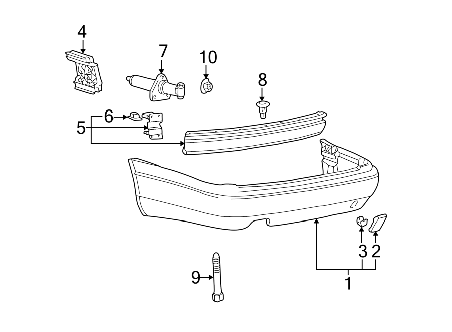 4REAR BUMPER. BUMPER & COMPONENTS.https://images.simplepart.com/images/parts/motor/fullsize/1360495.png