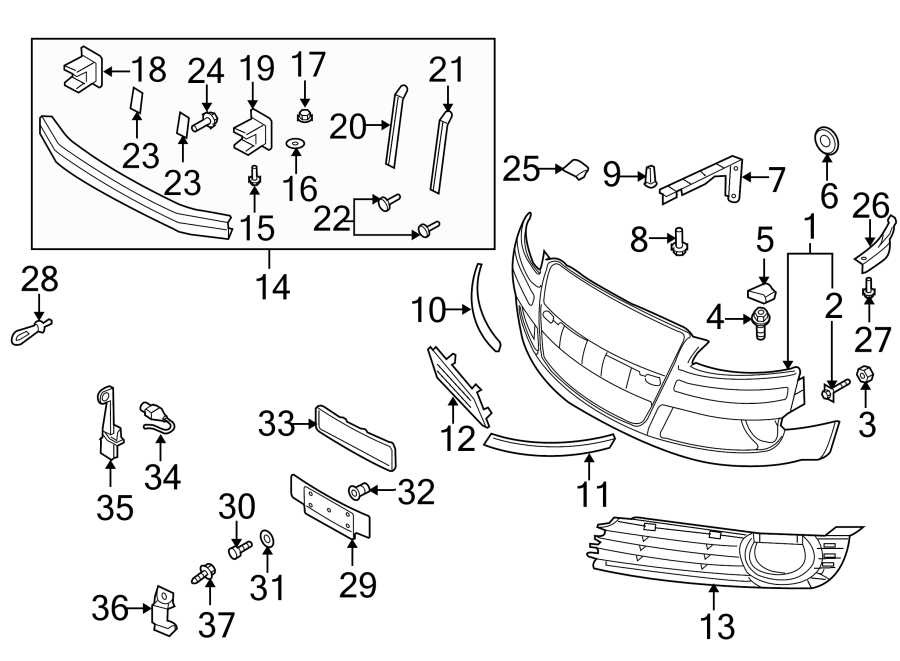 3FRONT BUMPER. BUMPER & COMPONENTS.https://images.simplepart.com/images/parts/motor/fullsize/1361008.png