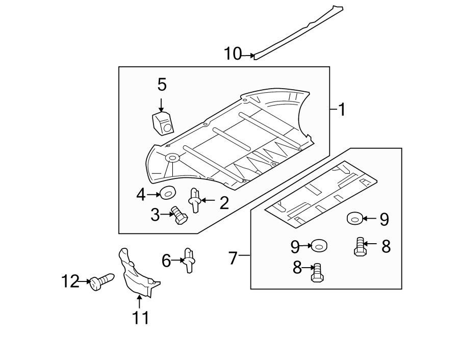 4RADIATOR SUPPORT. SPLASH SHIELDS.https://images.simplepart.com/images/parts/motor/fullsize/1361045.png